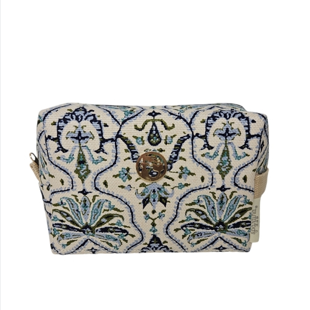 Spartina 449 Cosmetic Case  Hamilton Rug Print NEW